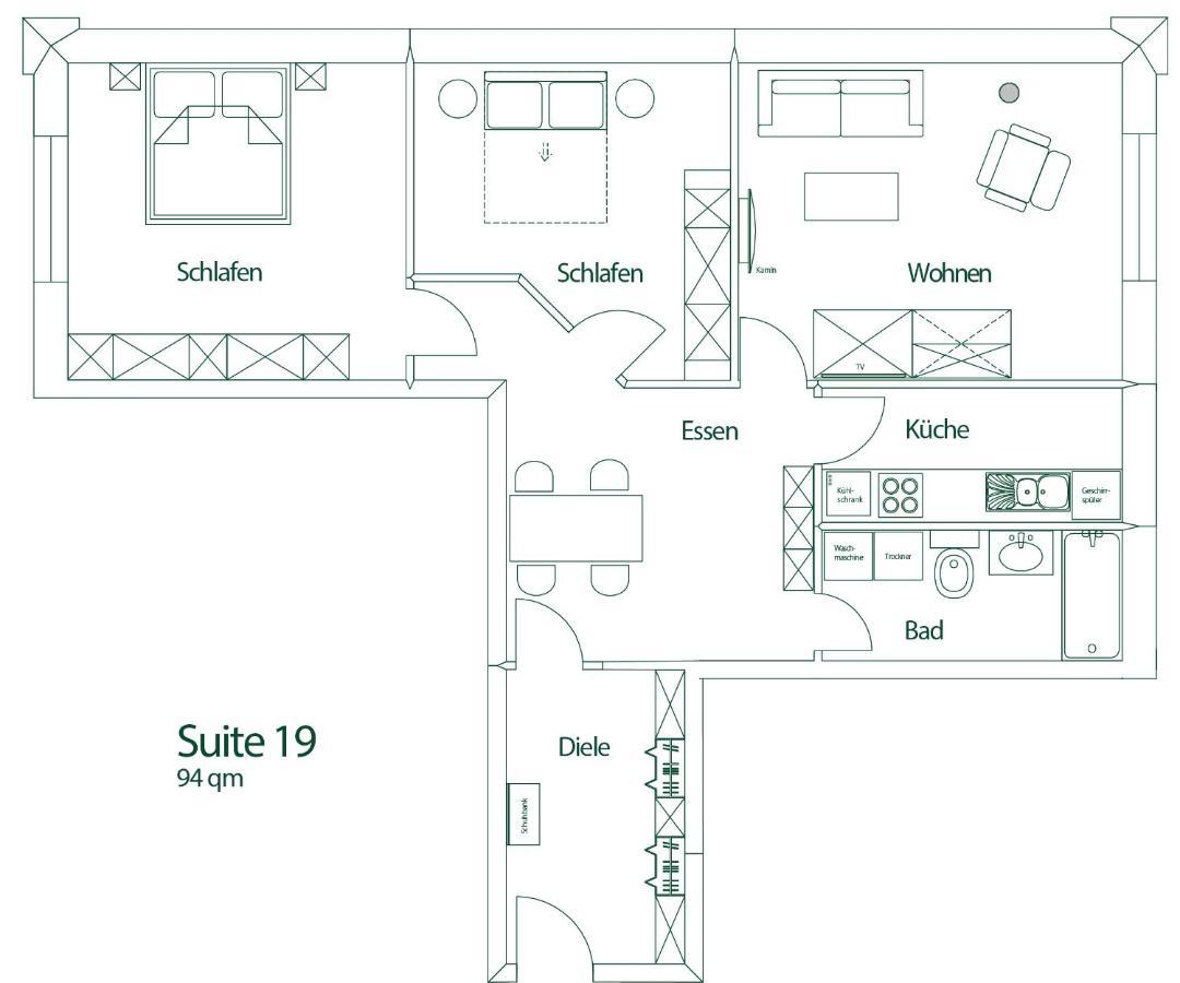 Brauhaus Suite 19 Зебниц Экстерьер фото